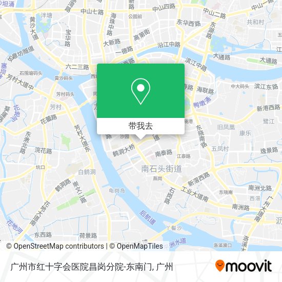 广州市红十字会医院昌岗分院-东南门地图
