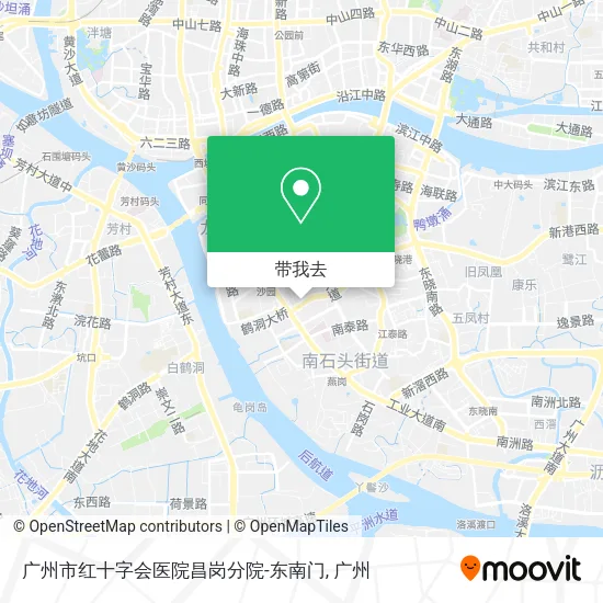 广州市红十字会医院昌岗分院-东南门地图