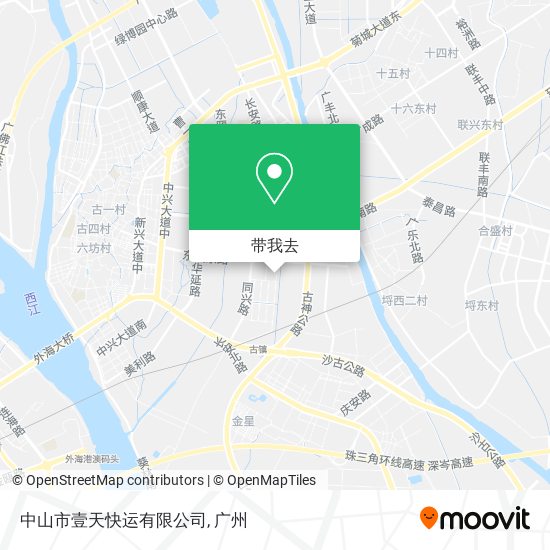中山市壹天快运有限公司地图