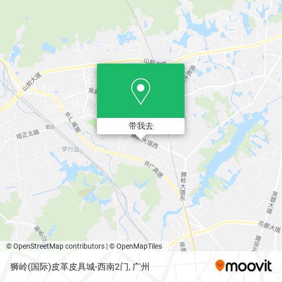 狮岭(国际)皮革皮具城-西南2门地图