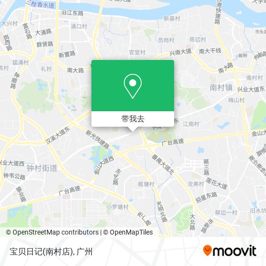 宝贝日记(南村店)地图