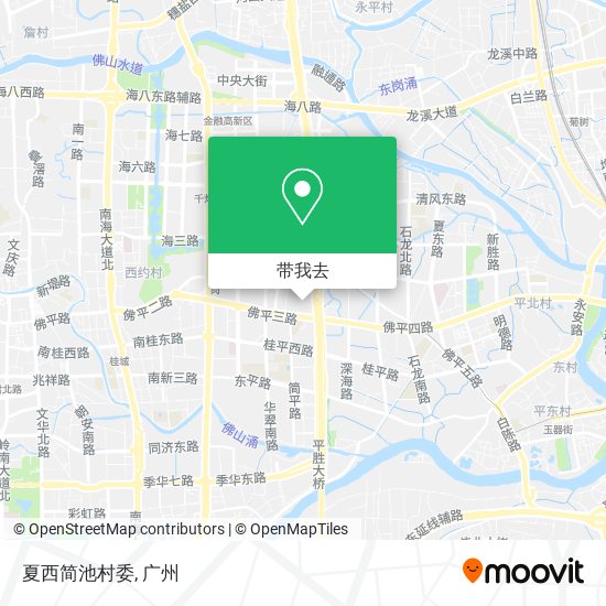 夏西简池村委地图