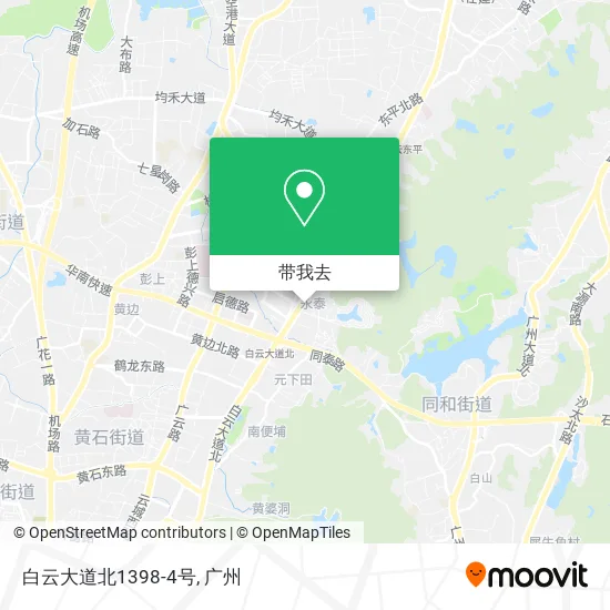 白云大道北1398-4号地图