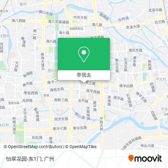 怡翠花园-东1门地图