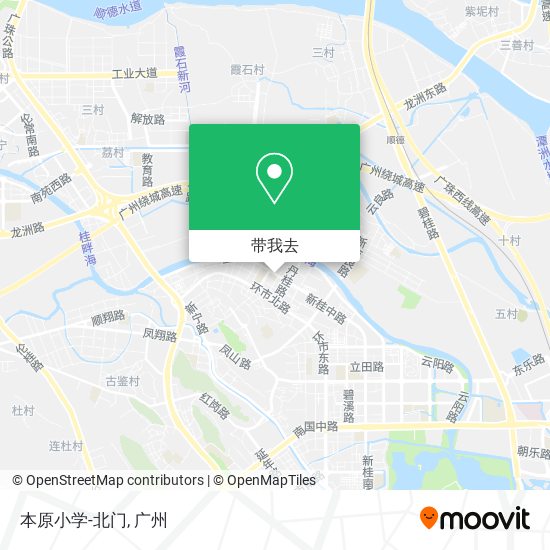 本原小学-北门地图