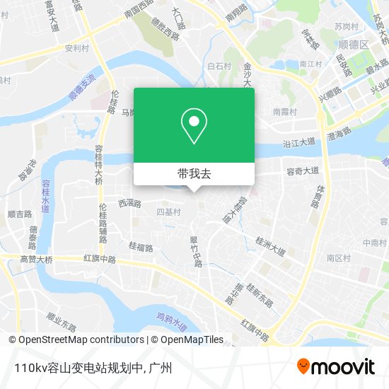 110kv容山变电站规划中地图