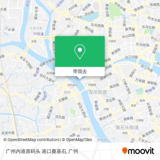 广州内港原码头 港口奠基石地图