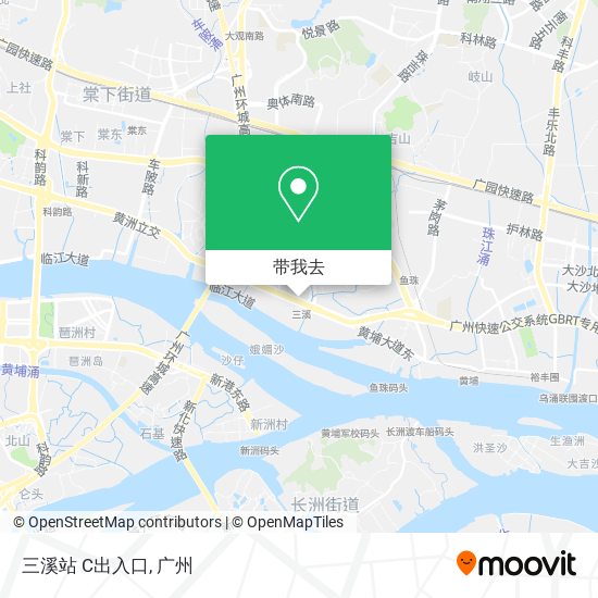 三溪站 C出入口地图