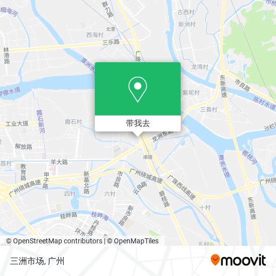 三洲市场地图
