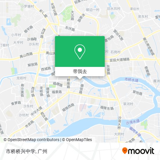 市桥桥兴中学地图