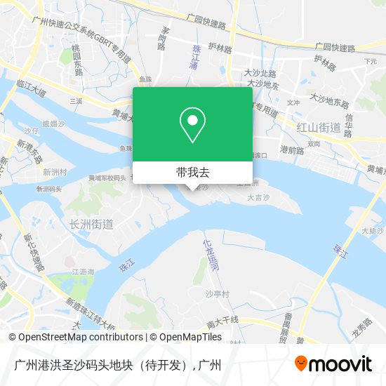 广州港洪圣沙码头地块（待开发）地图