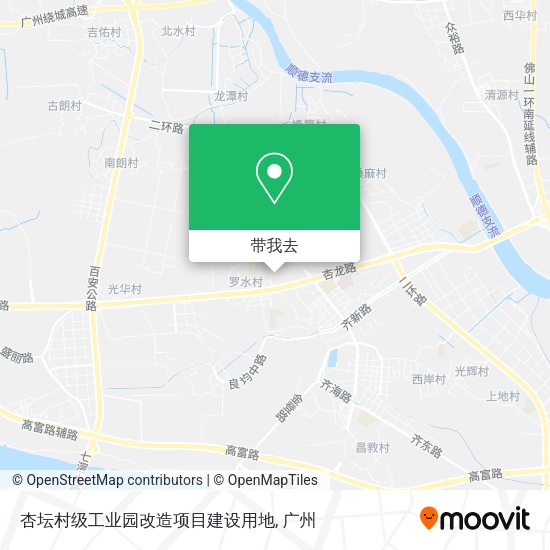 杏坛村级工业园改造项目建设用地地图