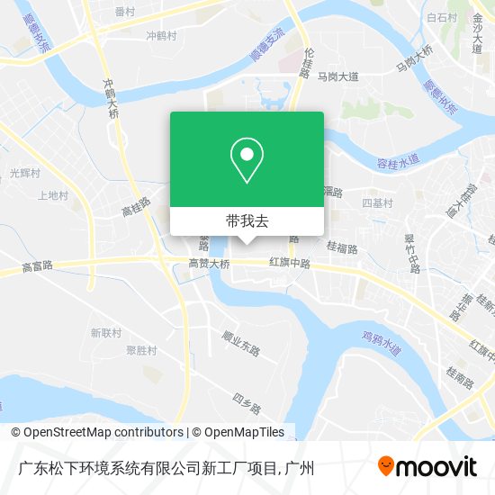 广东松下环境系统有限公司新工厂项目地图