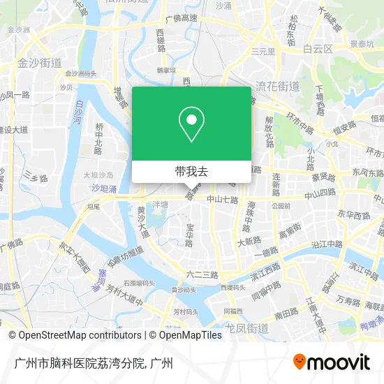 广州市脑科医院荔湾分院地图