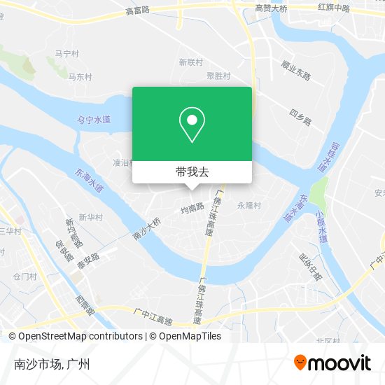 南沙市场地图