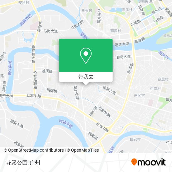 花溪公园地图