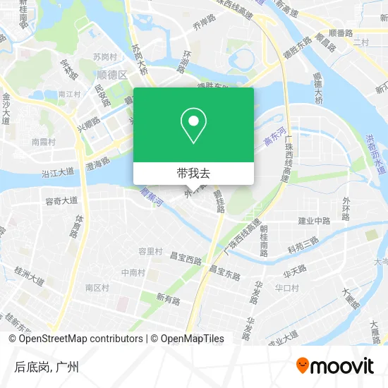 后底岗地图