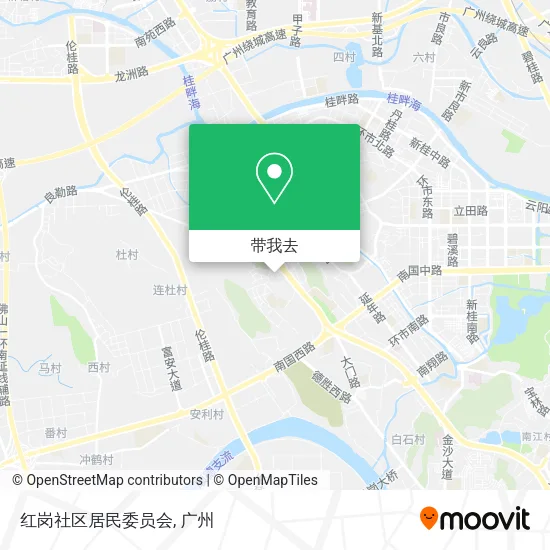 红岗社区居民委员会地图