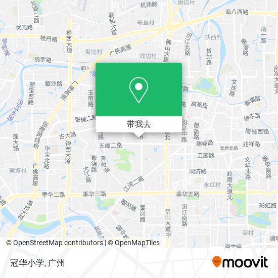 冠华小学地图