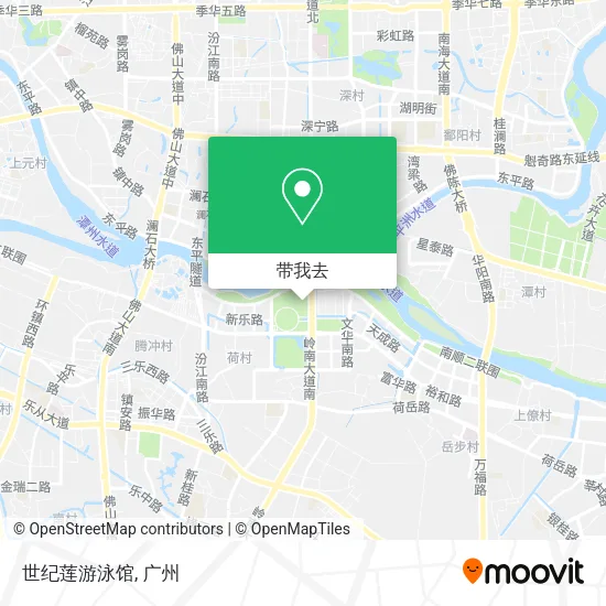 世纪莲游泳馆地图