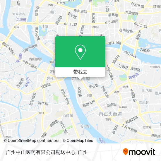 广州中山医药有限公司配送中心地图