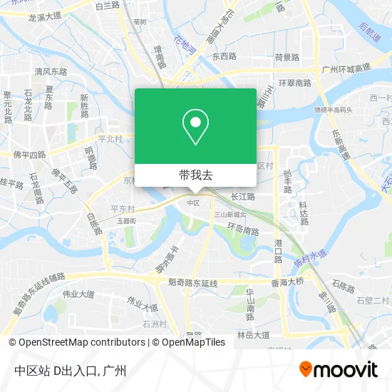 中区站 D出入口地图