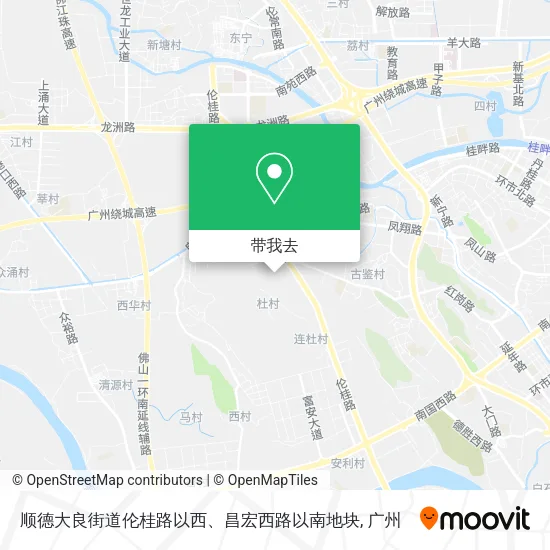 顺德大良街道伦桂路以西、昌宏西路以南地块地图