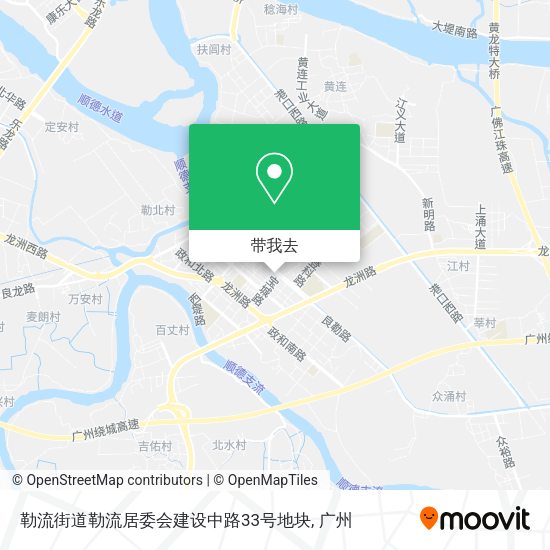 勒流街道勒流居委会建设中路33号地块地图
