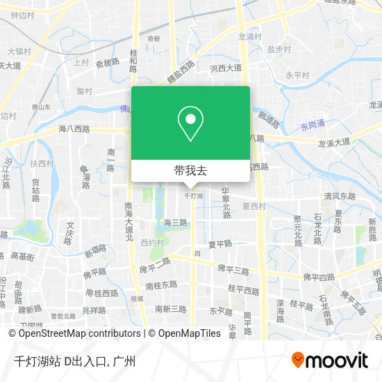 千灯湖站 D出入口地图