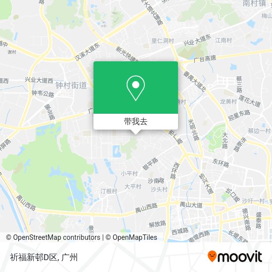 祈福新邨D区地图