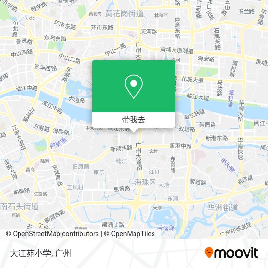 大江苑小学地图