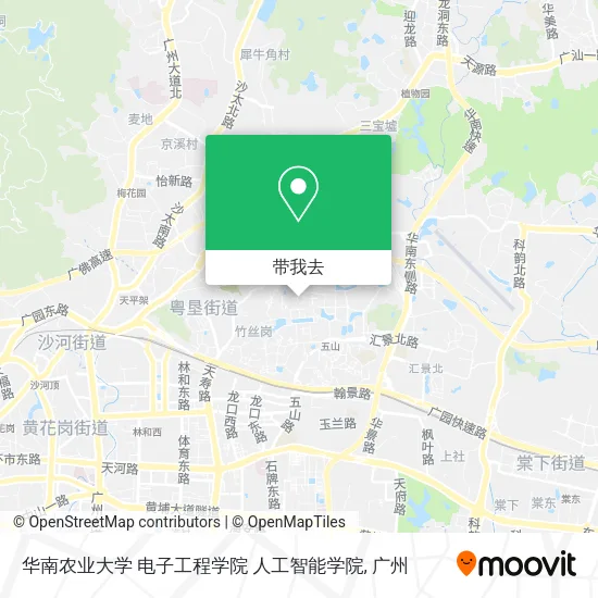 华南农业大学 电子工程学院 人工智能学院地图