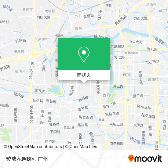 骏成花园B区地图