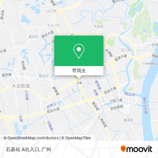 石碁站 A出入口地图