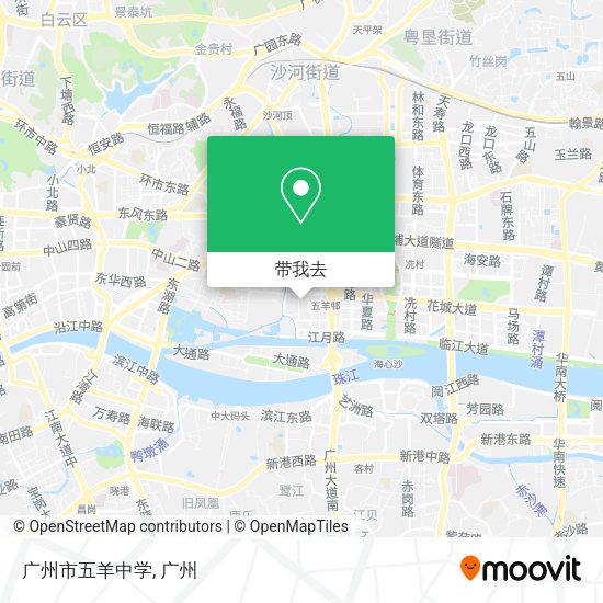 广州市五羊中学地图