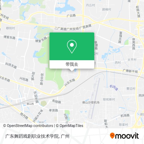 广东舞蹈戏剧职业技术学院地图