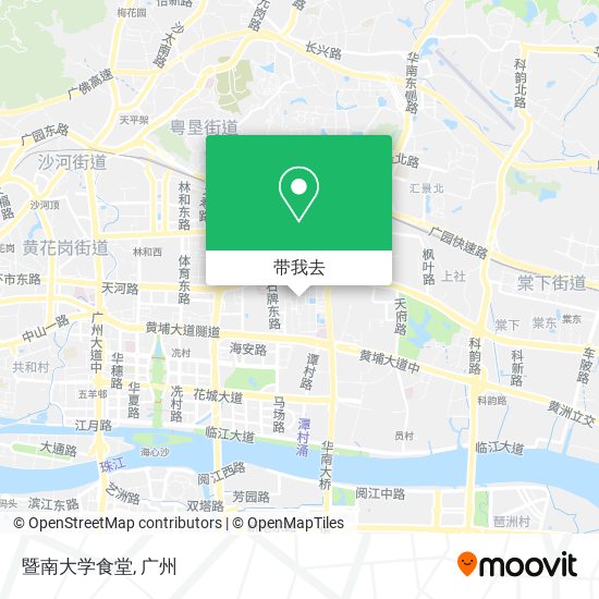 暨南大学食堂地图