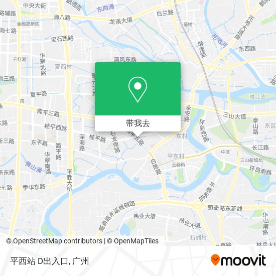 平西站 D出入口地图