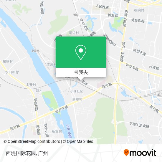 西堤国际花园地图