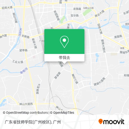 广东省技师学院(广州校区)地图