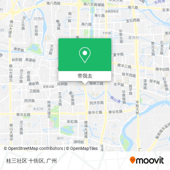 桂三社区 十街区地图