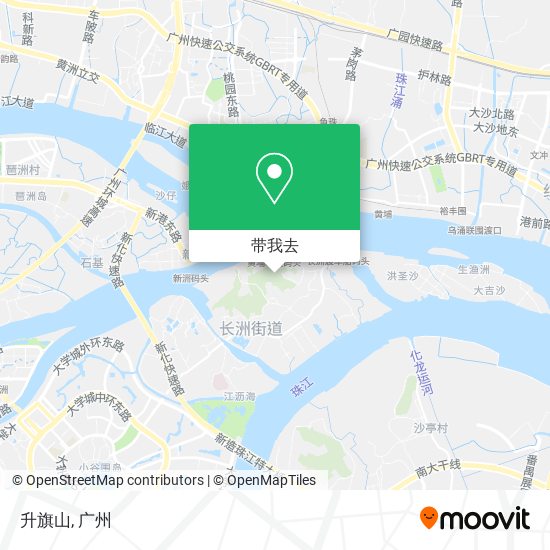 升旗山地图