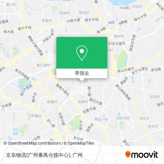 京东物流(广州番禺分拣中心)地图