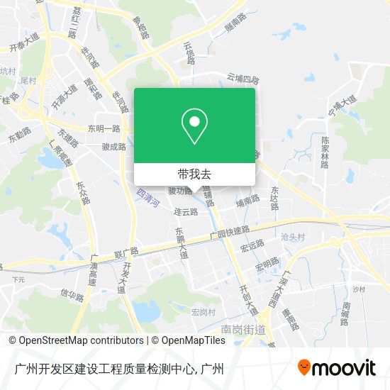 广州开发区建设工程质量检测中心地图
