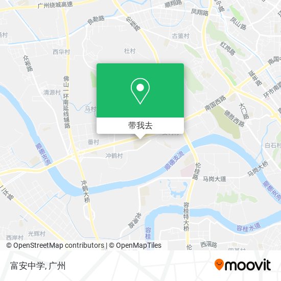 富安中学地图