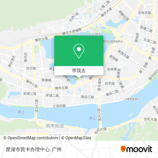 星湖市民卡办理中心地图