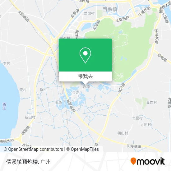 儒溪镇顶炮楼地图