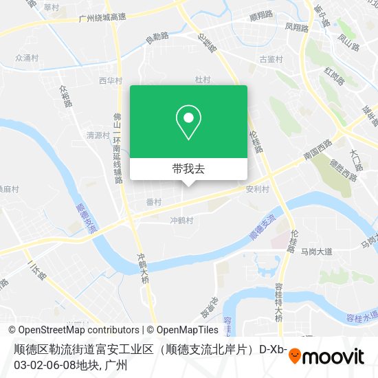 顺德区勒流街道富安工业区（顺德支流北岸片）D-Xb-03-02-06-08地块地图