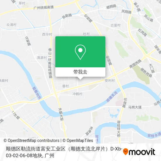 顺德区勒流街道富安工业区（顺德支流北岸片）D-Xb-03-02-06-08地块地图