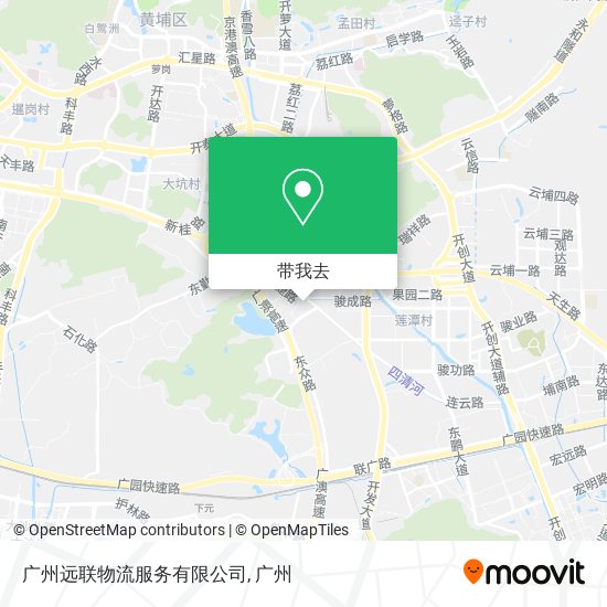 广州远联物流服务有限公司地图